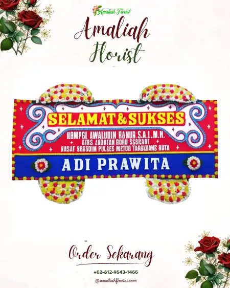 Papan Bunga Ucapan Selamat Pelem